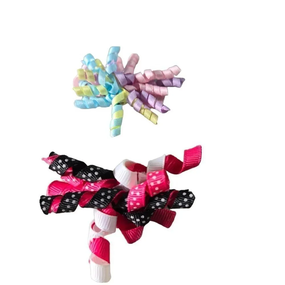 5 infant twirly bows, 2